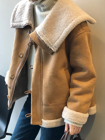 Airchics manteau aviateur boutonnage avec poches femme mode hiver